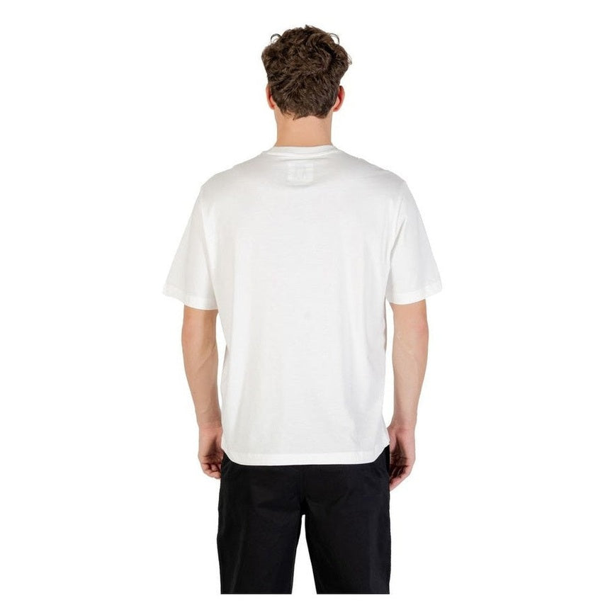 Armani Exchange Cotton T-Shirt in Cream