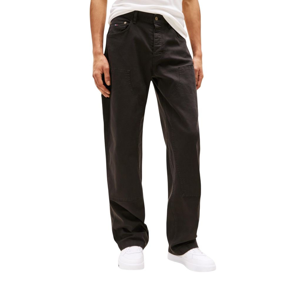 Tommy Hilfiger Μαύρο Βαμβακερό Casual Παντελόνι