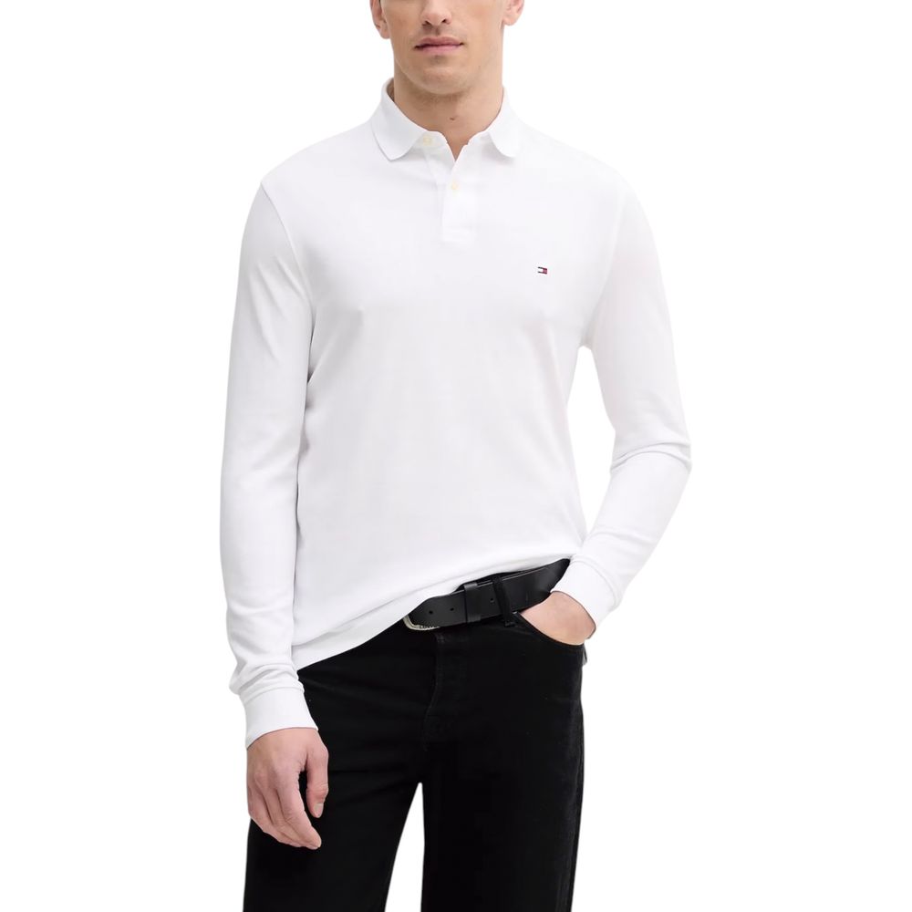 White Organic Cotton Long Sleeve T-Shirt mens luxury fashion - Mens Edit