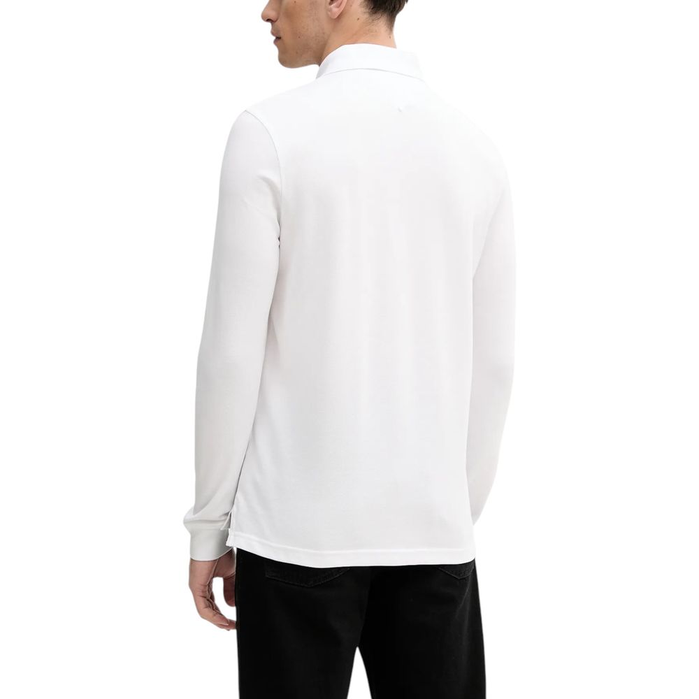 Tommy Hilfiger Λευκό Βαμβακερό T-Shirt Μακρύ Μανίκι