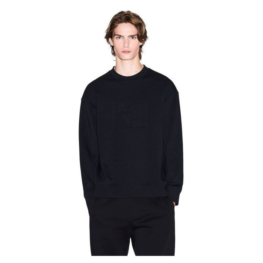 Armani Exchange Βαμβακερό Φούτερ σε Μαύρο