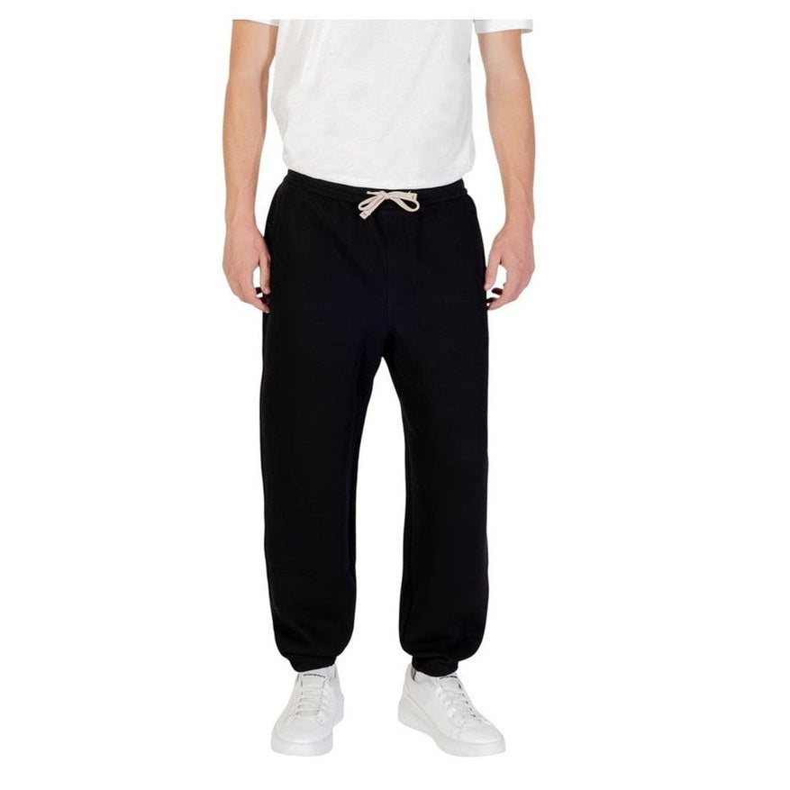 Armani Exchange Black Cotton Joggers (Workout Pants) mens luxury fashion - Mens Edit