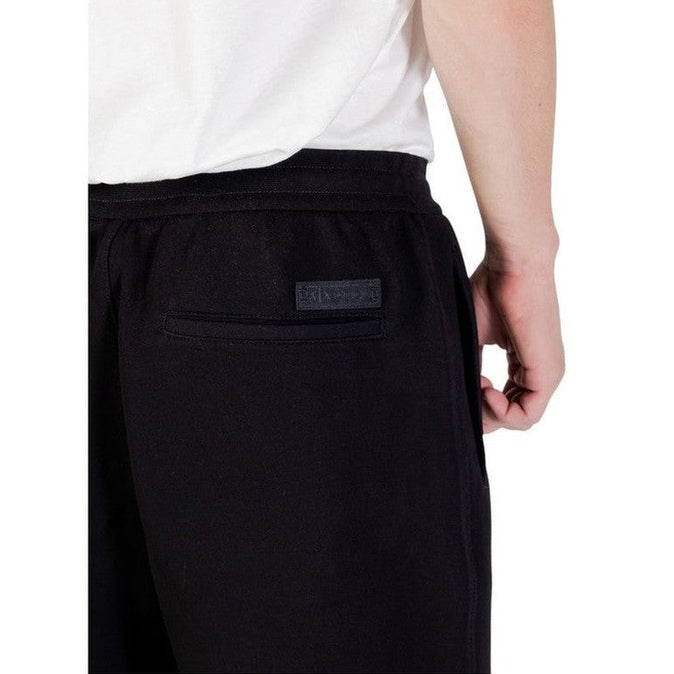 Armani Exchange Black Cotton Joggers (Workout Pants) mens luxury fashion - Mens Edit