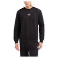 EA7 Emporio Armani Black Cotton Men's Logo Sweatshirt - Designer | Mens Edit