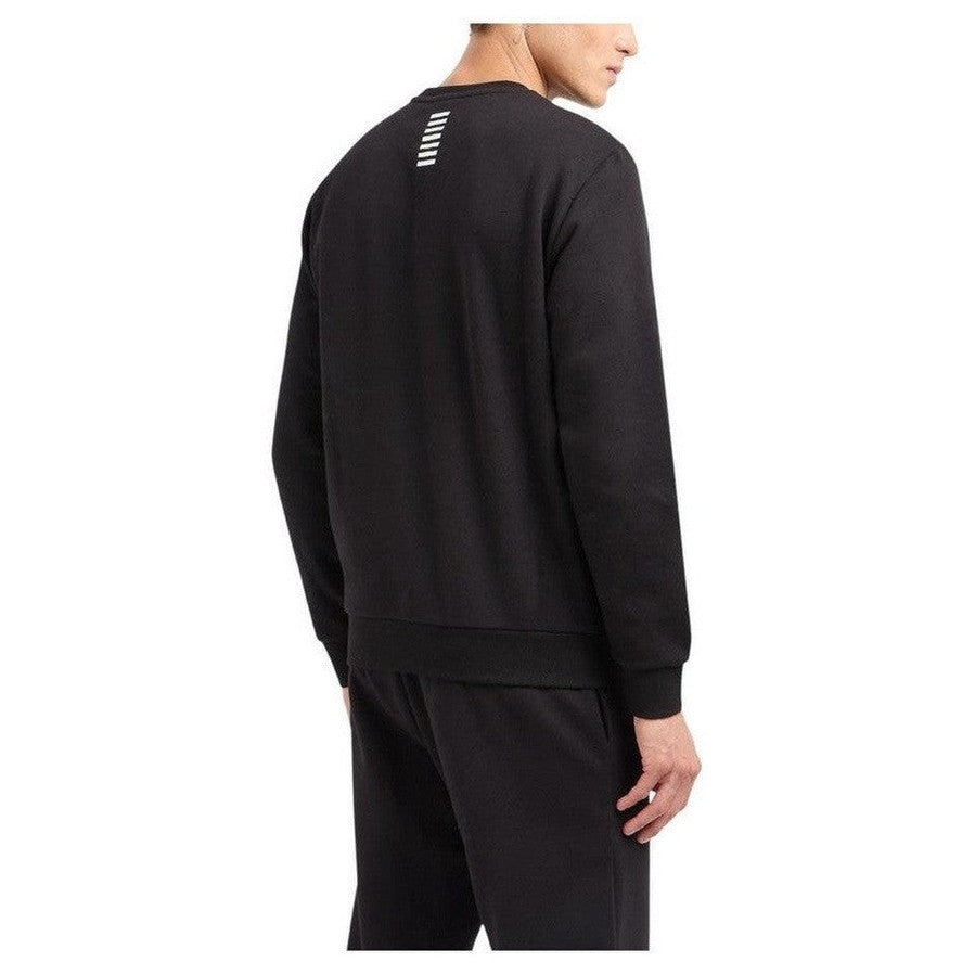 EA7 Emporio Armani Cotton Blend Sweatshirt in Black