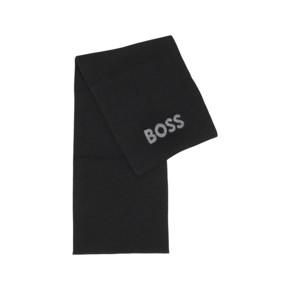 Black Polyacrylic Scarf mens luxury fashion - Mens Edit