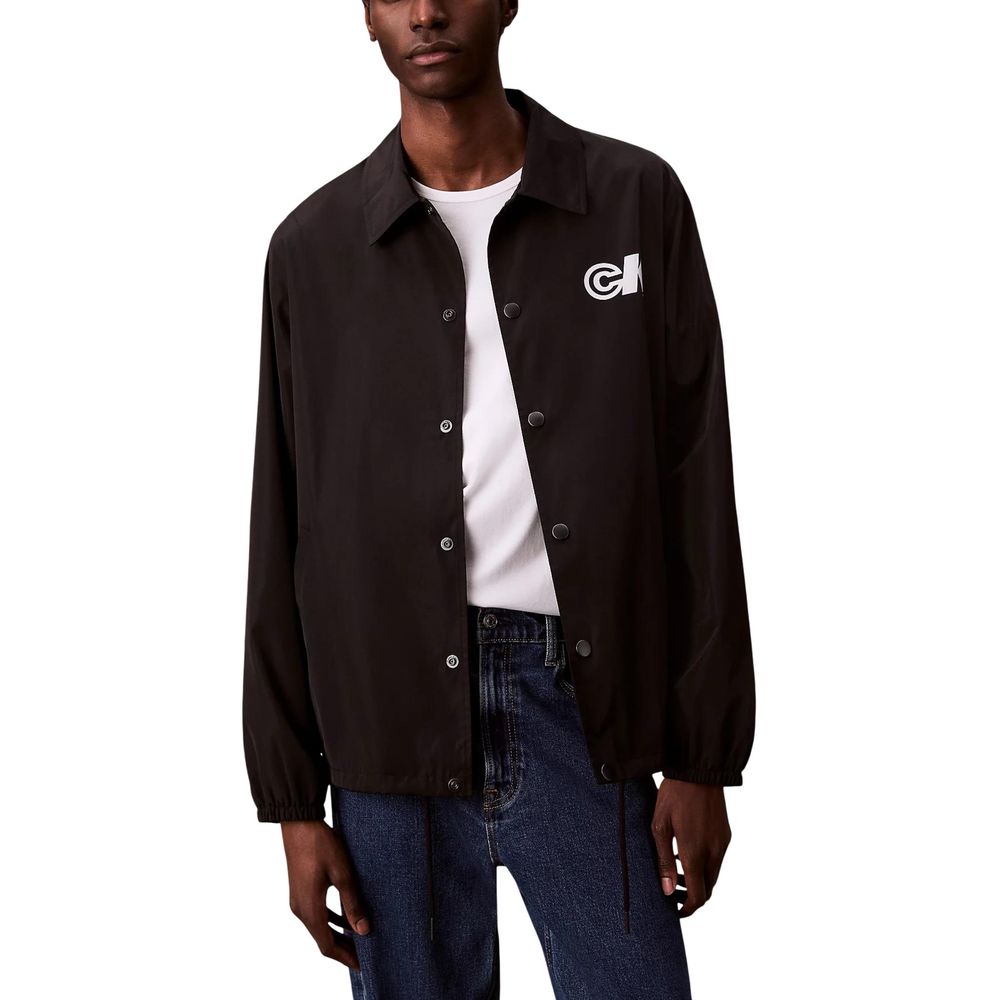 Black Polyester Shell Jacket mens luxury fashion - Mens Edit