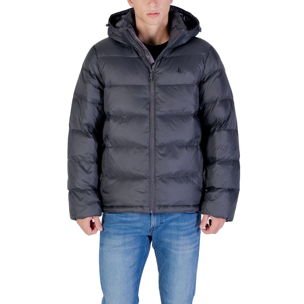 Gray Polyamide Coat mens luxury fashion - Mens Edit