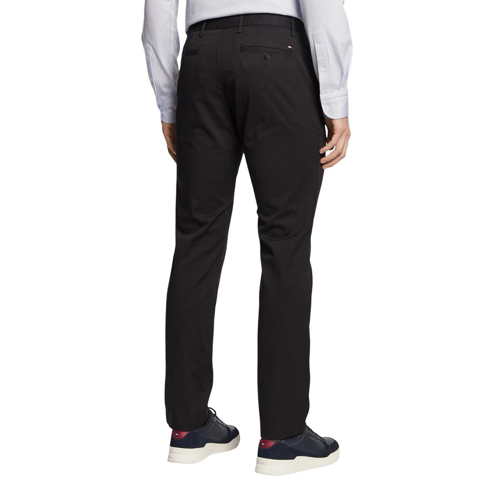 Tommy Hilfiger Μαύρο Βαμβακερό Casual Παντελόνι