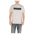 Armani Exchange Beige Cotton Men's T-Shirt - Designer | Mens Edit