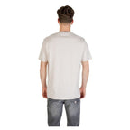Armani Exchange Beige Cotton T-Shirt