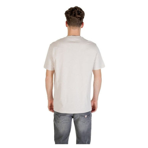 Armani Exchange Cotton T-Shirt in Beige