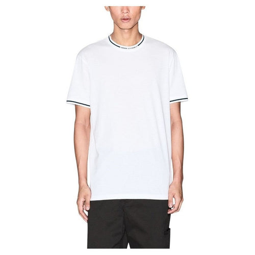 Armani Exchange White Cotton Men's T-Shirt Style 11 - Designer | Mens Edit
