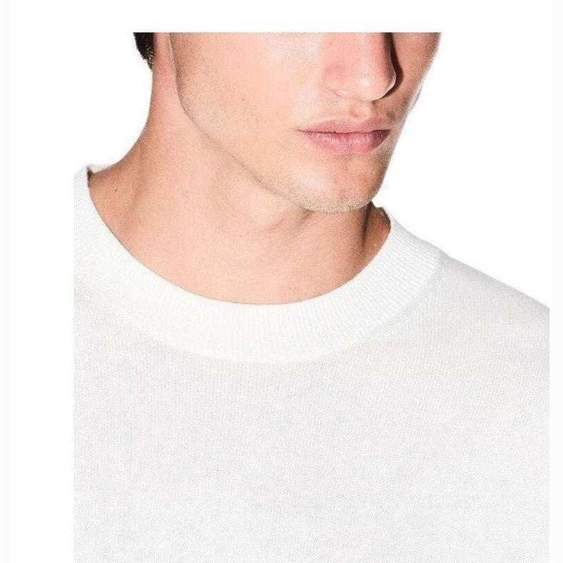 Armani Exchange Viscose Sweatshirt in Cream