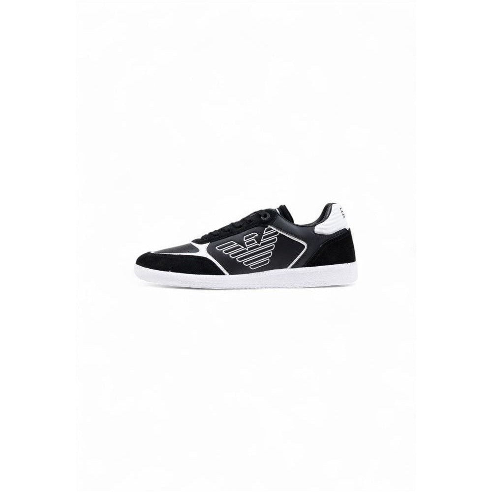 EA7 Emporio Armani Δερμάτινα Sneakers σε Μαύρο και Λευκό