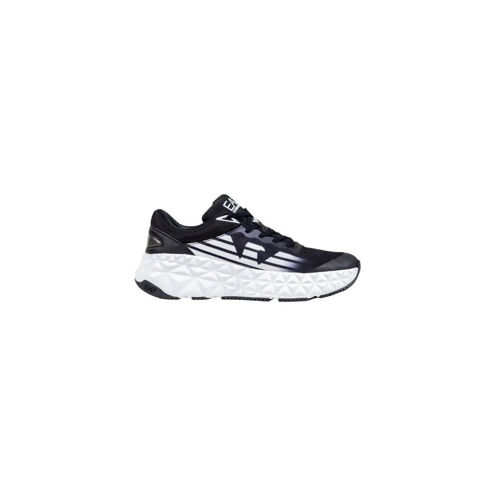 EA7 Emporio Armani Polyester Sneakers in Black and White
