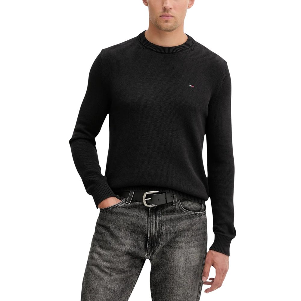 Black Organic Cotton Sweatshirt mens luxury fashion - Mens Edit