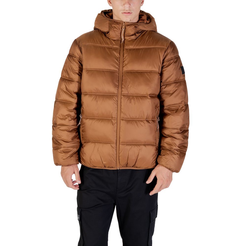 Brown Polyamide Coat mens luxury fashion - Mens Edit
