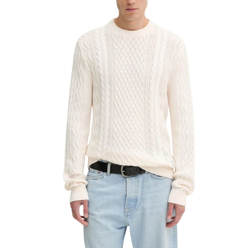 Cream Recycled Cotton Sweatshirt mens luxury fashion - Mens Edit