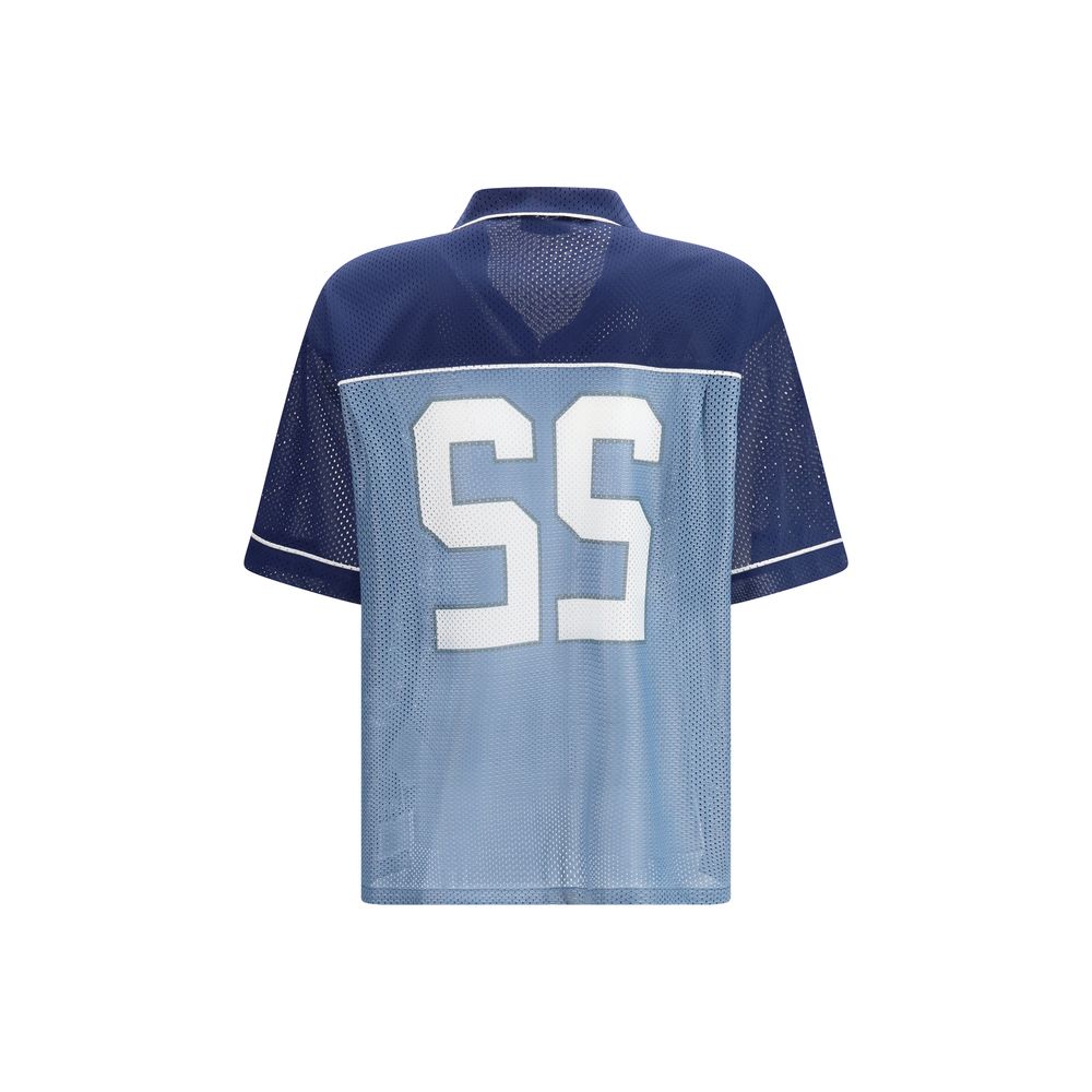 Moschino Graphic Mesh Shirt in Blue