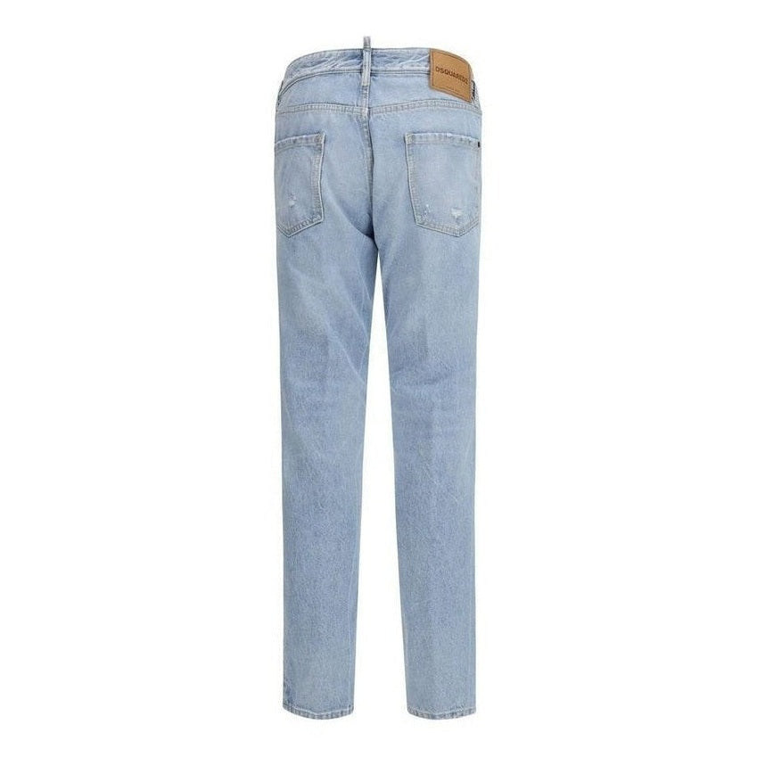 Dsquared² Cotton Straight-Leg Jeans in Blue