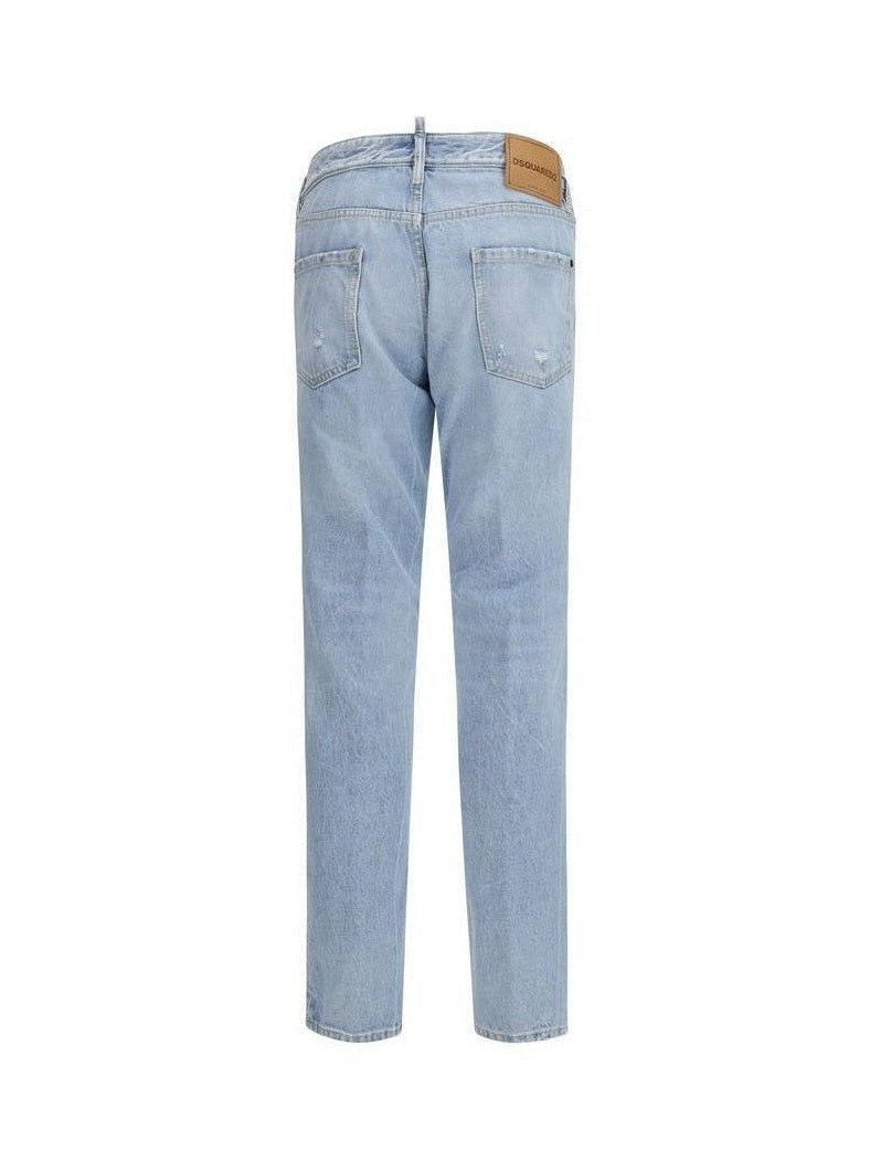 DSQUARED2 Tailored Straight Jeans HundredPercentOrganicCotton