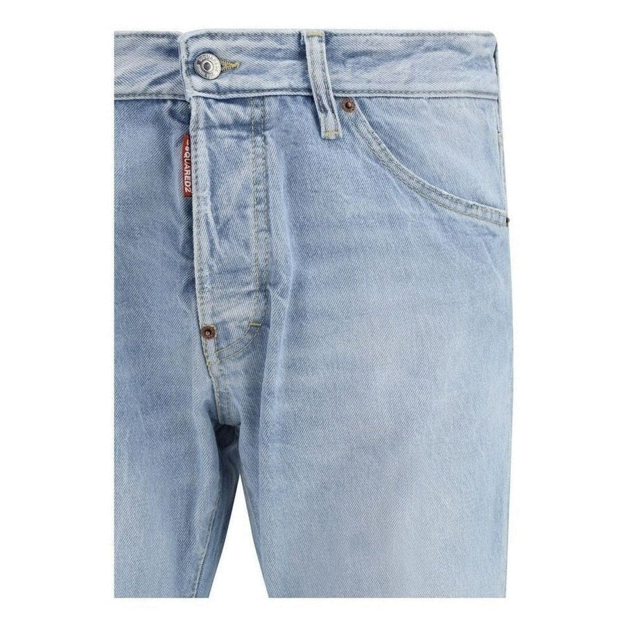 Dsquared² Cotton Straight-Leg Jeans in Blue