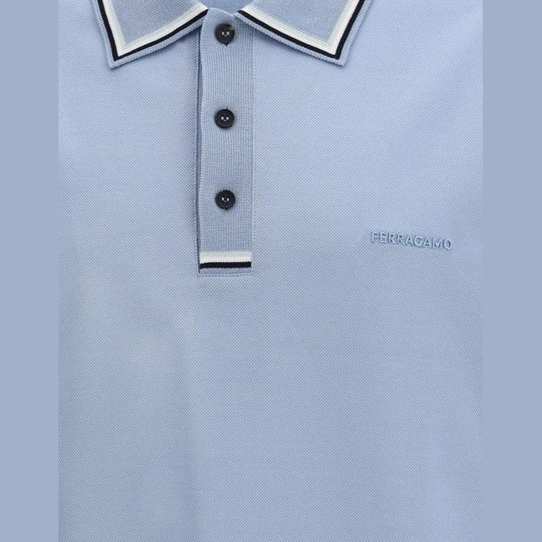 Ferragamo Polo από 100% βαμβάκι σε Μπλε