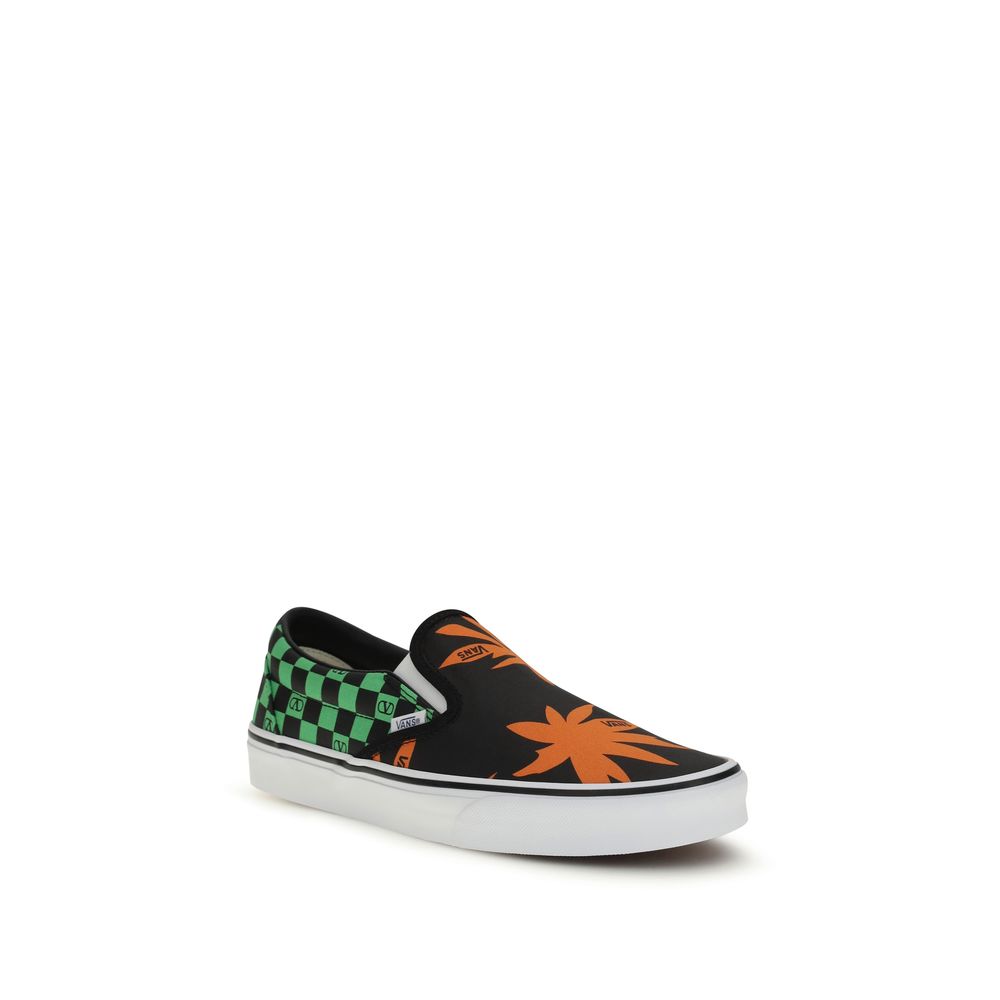 Valentino Garavani Orchid Slip-On Sneakers in Multicolor