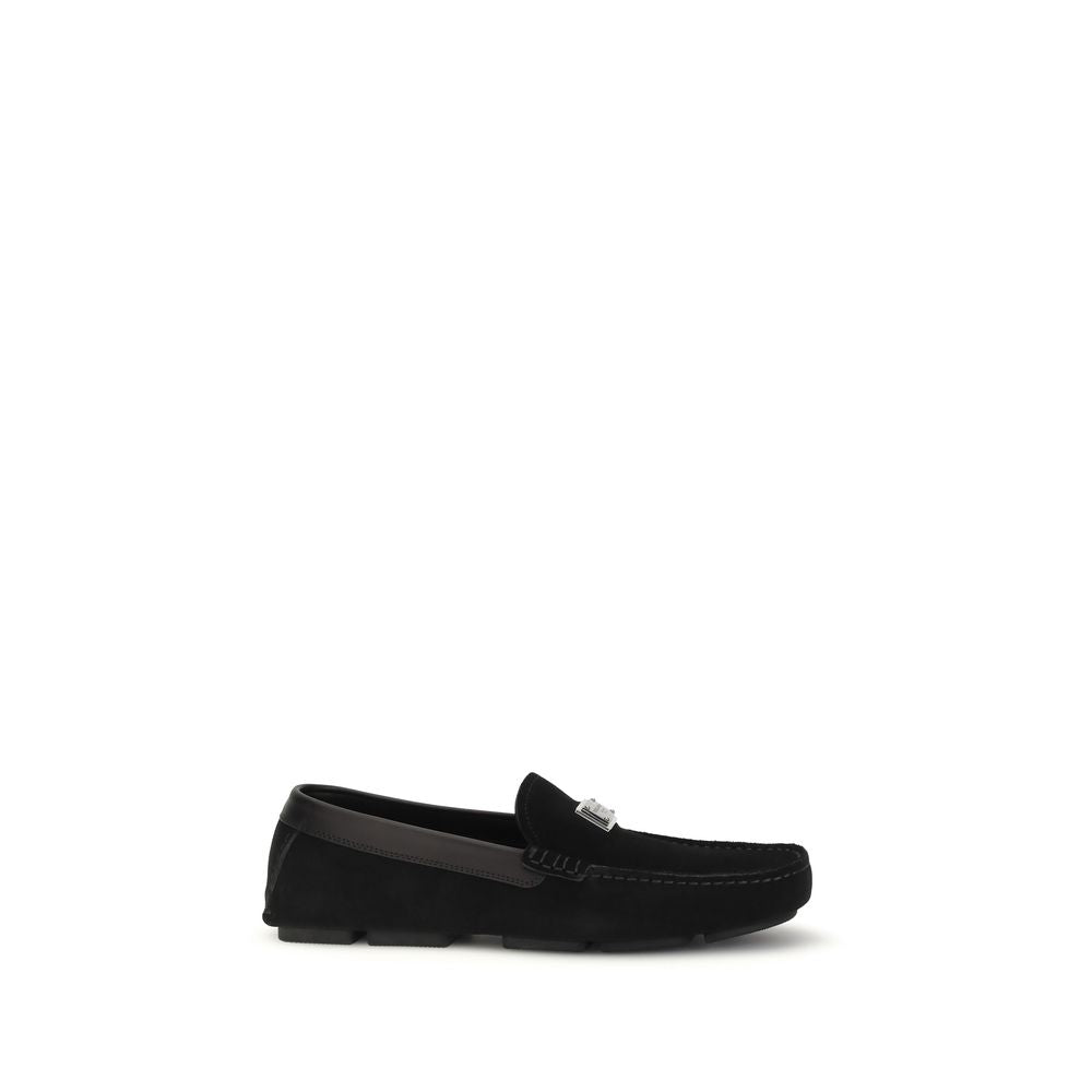 Black Calf Leather Bos Taurus Slip-On Loafers mens luxury fashion - Mens Edit