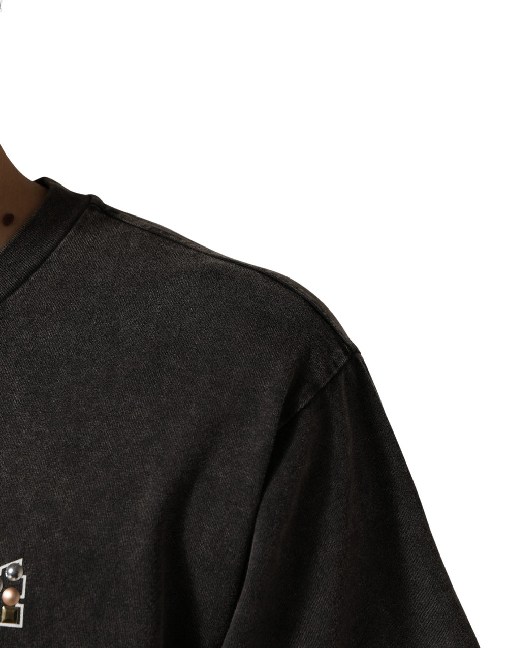 Dolce & Gabbana Cotton Crew Neck T-Shirt in Grey
