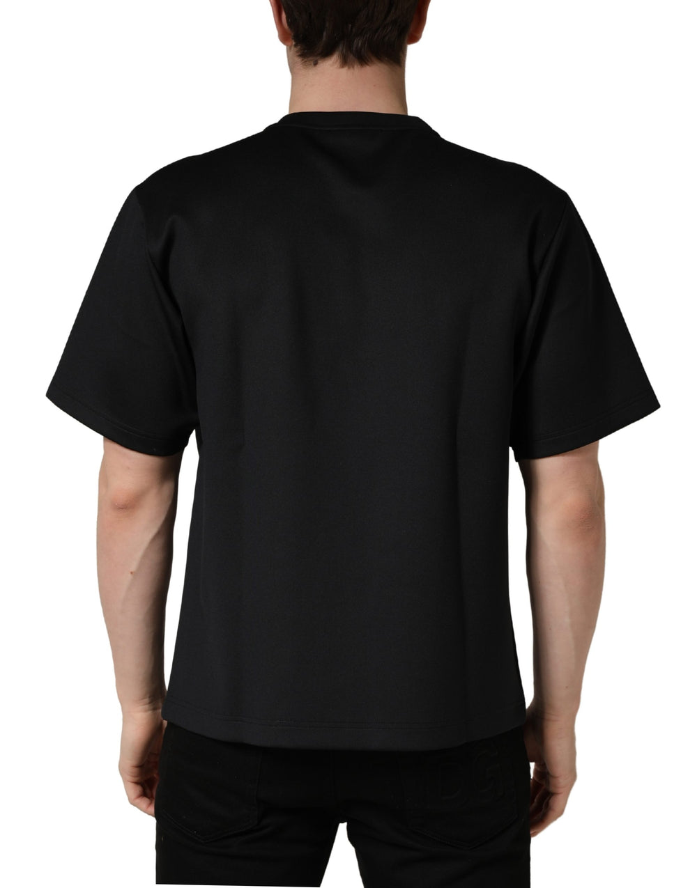 Dolce & Gabbana Have Fun Embellished Crew Neck T-shirt in Black