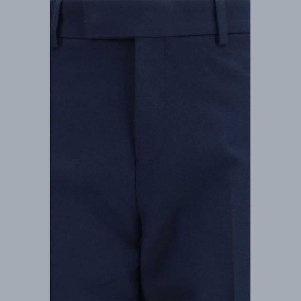 Ferragamo Cotton-Cashmere Chino Trousers in Blue