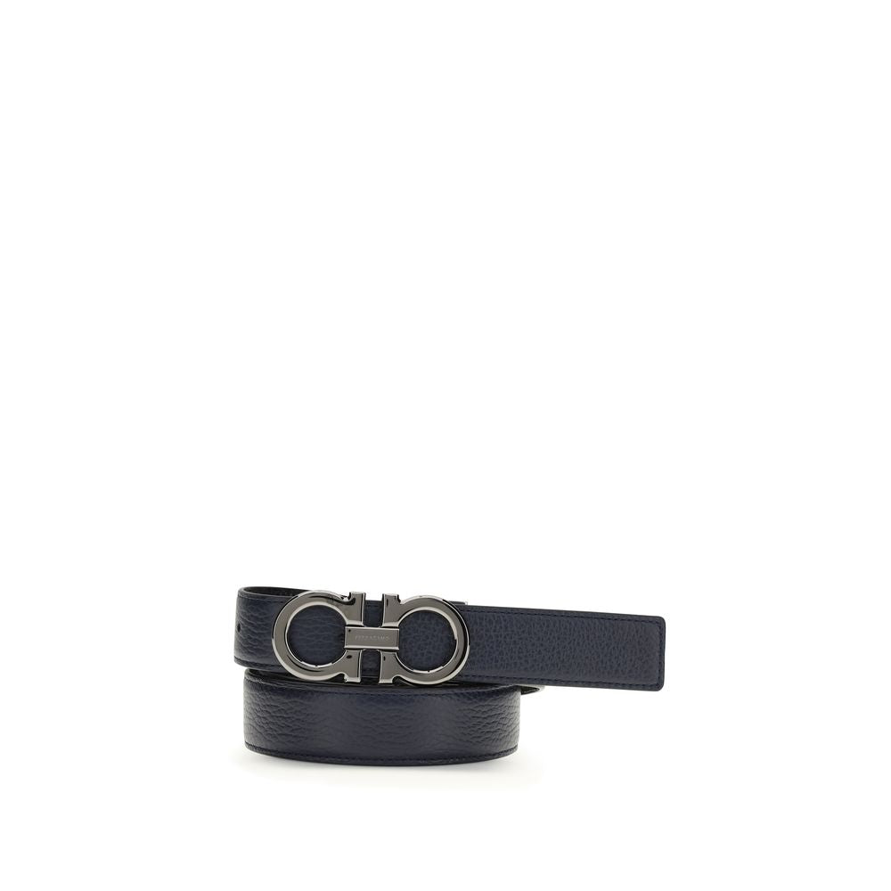 Ferragamo Αναστρέψιμη Ζώνη από Δέρμα Μοσχαριού σε Μπλε