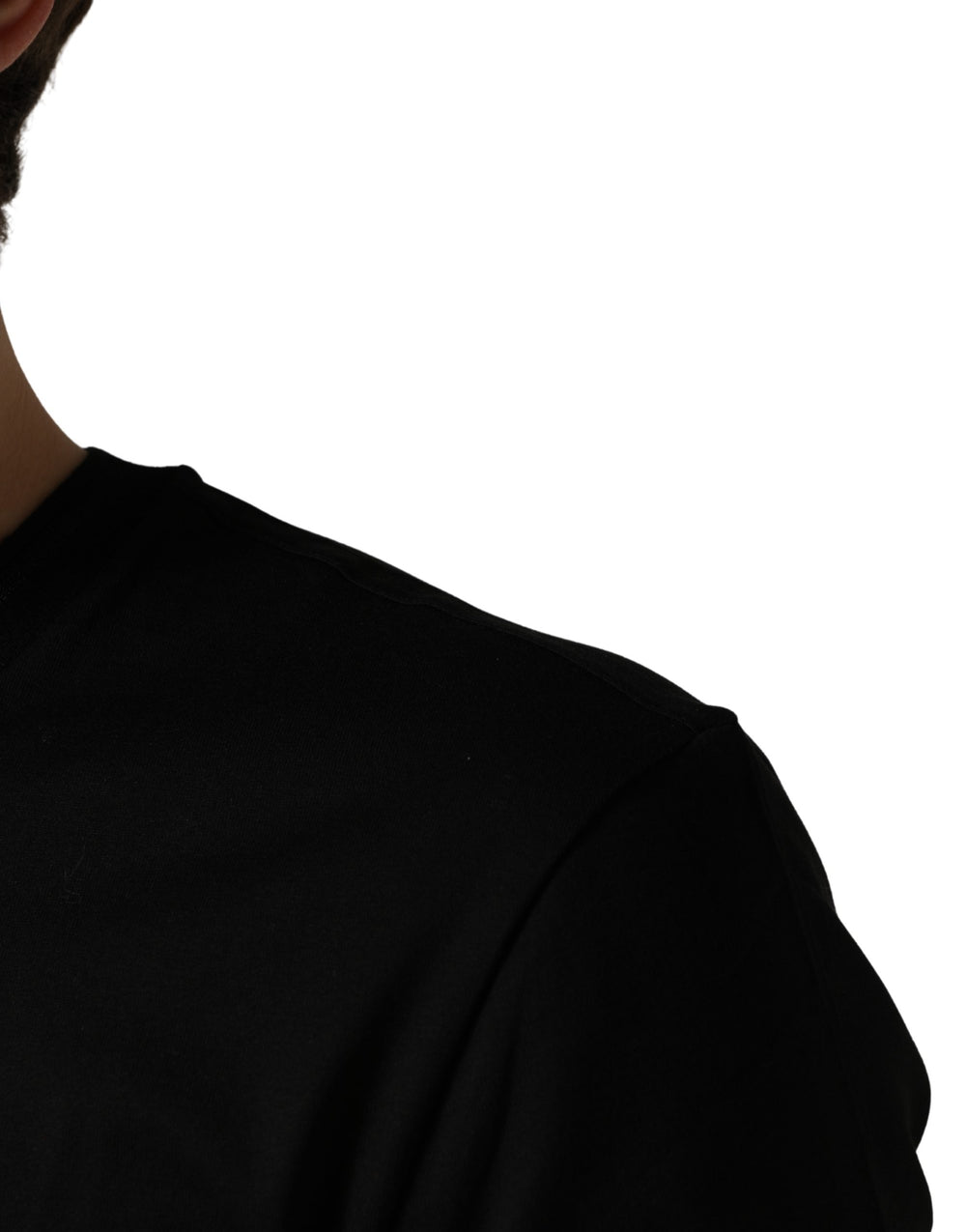 Dolce & Gabbana Cotton Crew-Neck T-shirt in Black