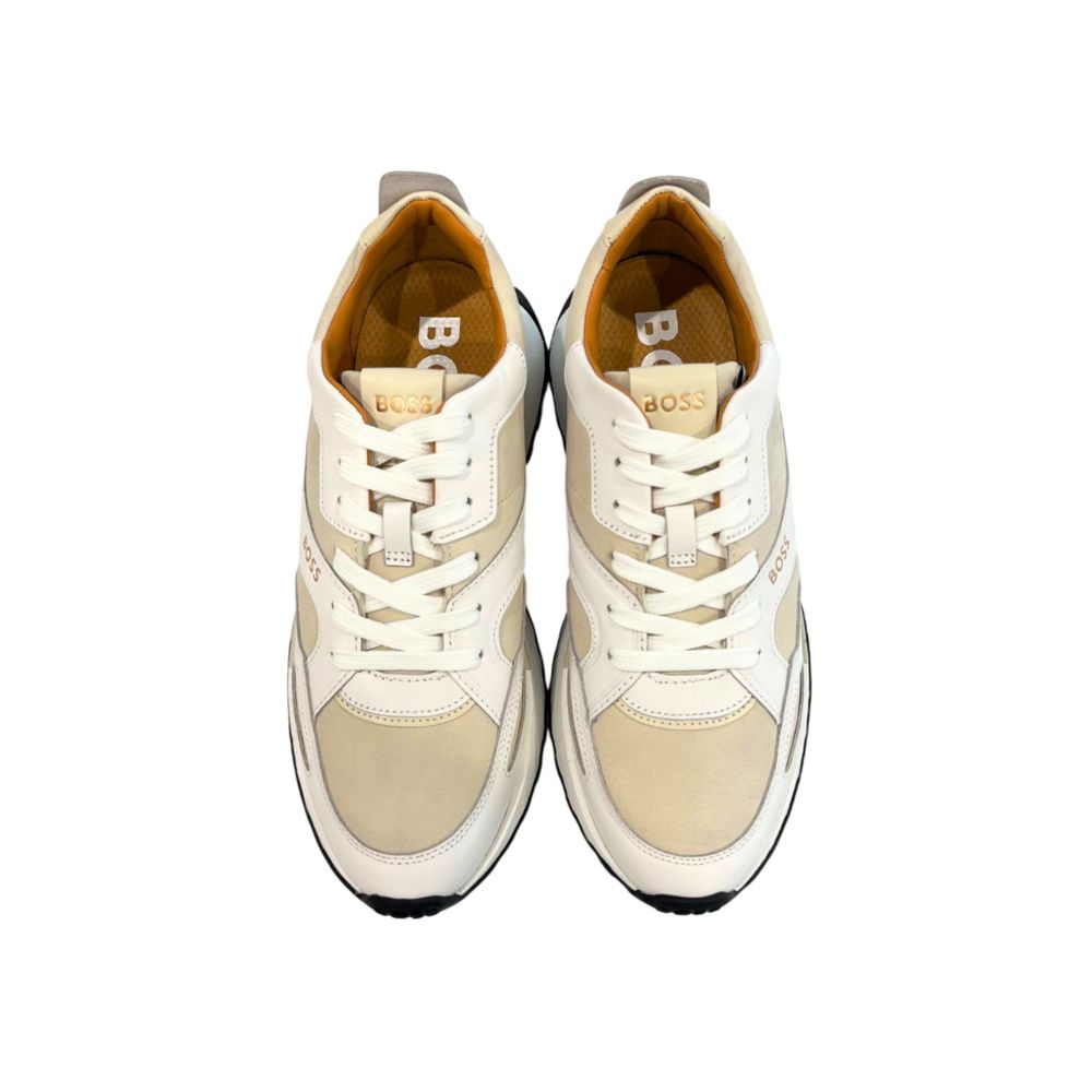 Hugo Boss Leather Sneakers in White