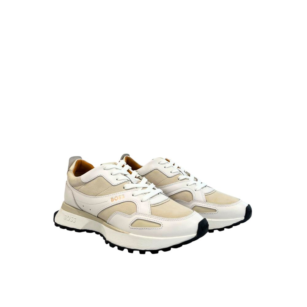 Hugo Boss Leather Sneakers in White