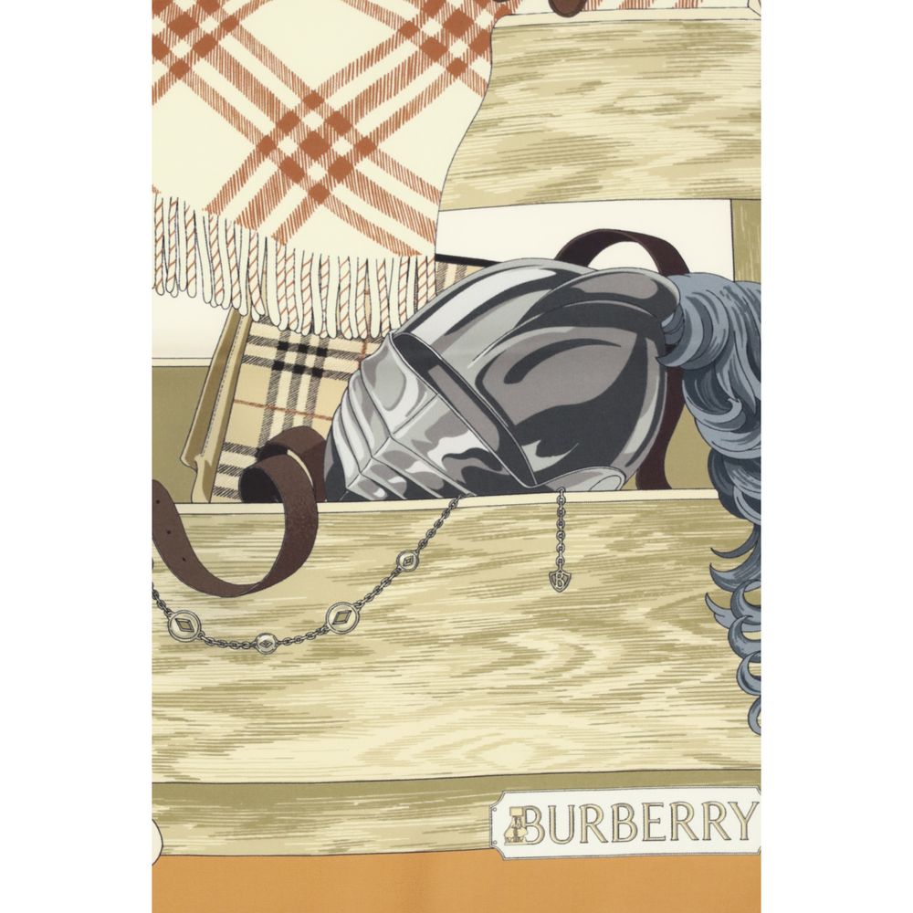 Burberry Silk Twill Scarf in Oblique Print
