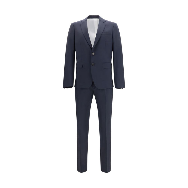 Dsquared² Blue Fleece Wool Two-Piece Suit mens luxury fashion - Mens Edit