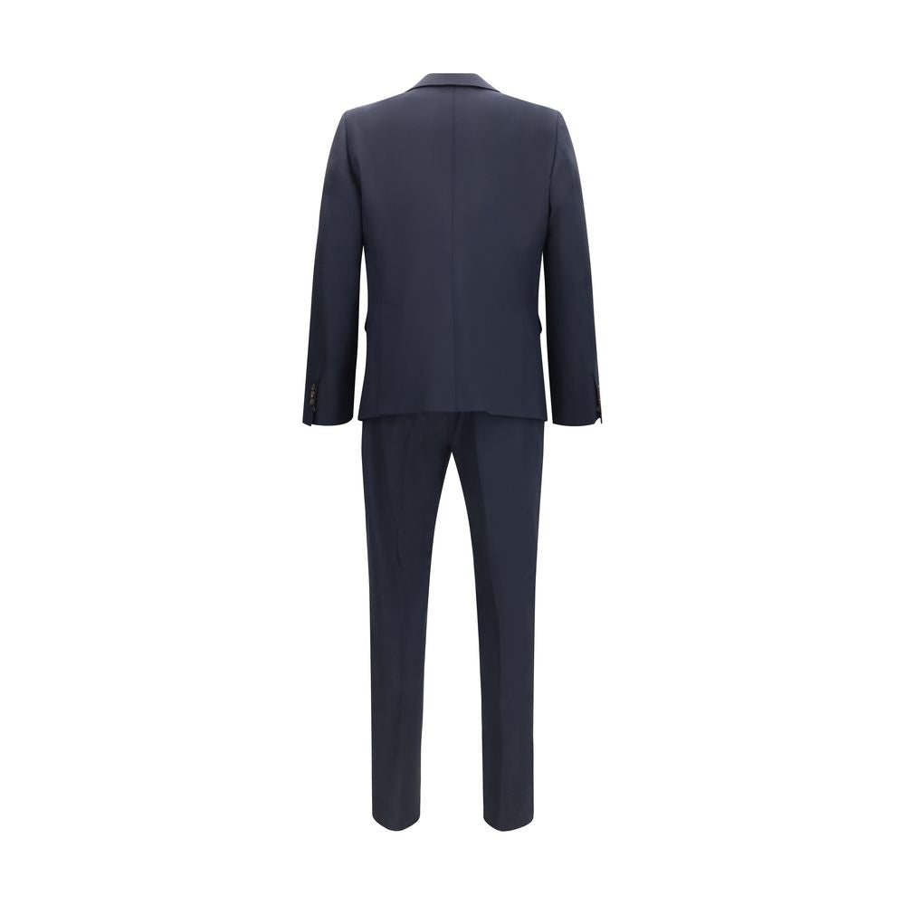 Dsquared² Fleece Wool Two-Piece Suit in Blue