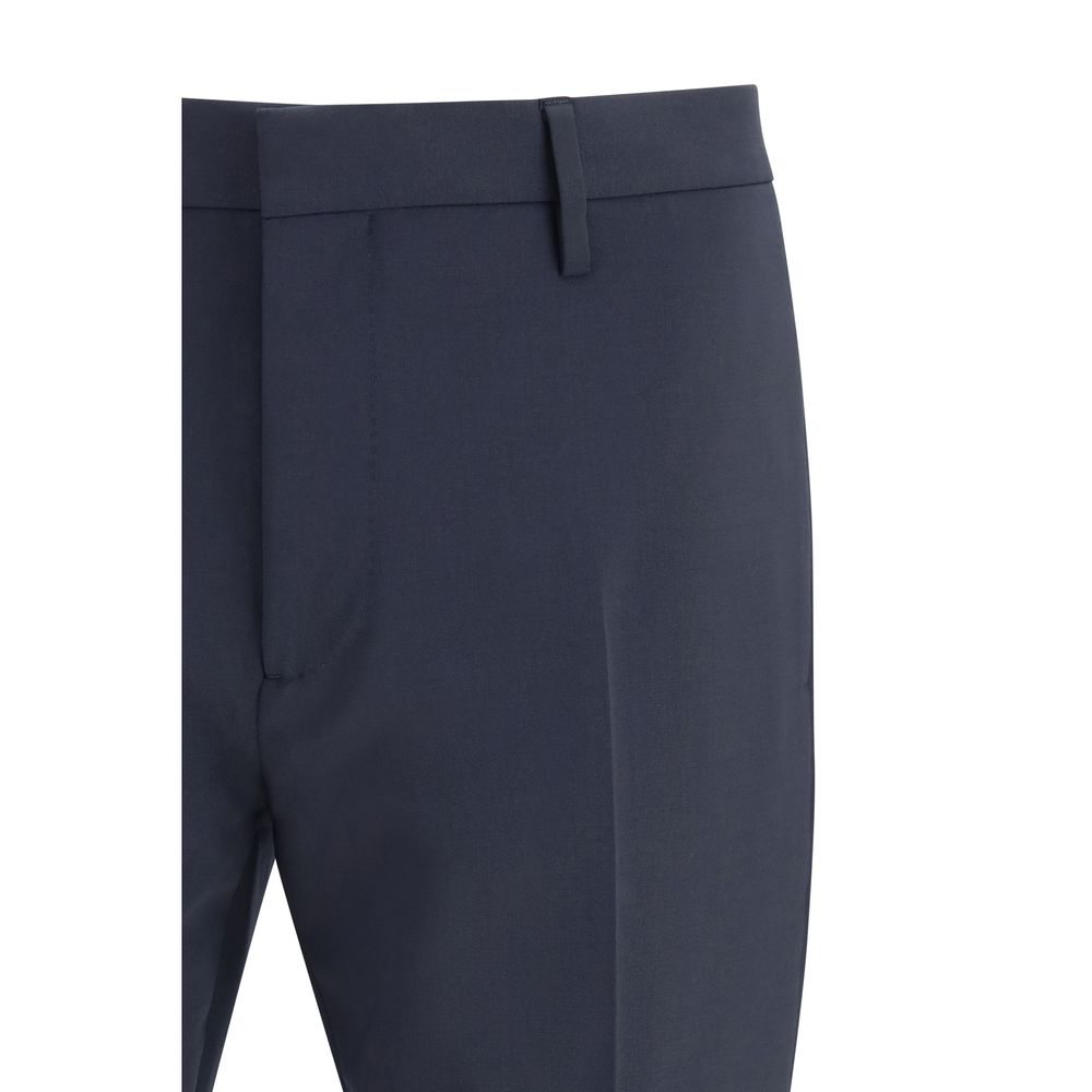 Dsquared² Fleece Wool Two-Piece Suit in Blue