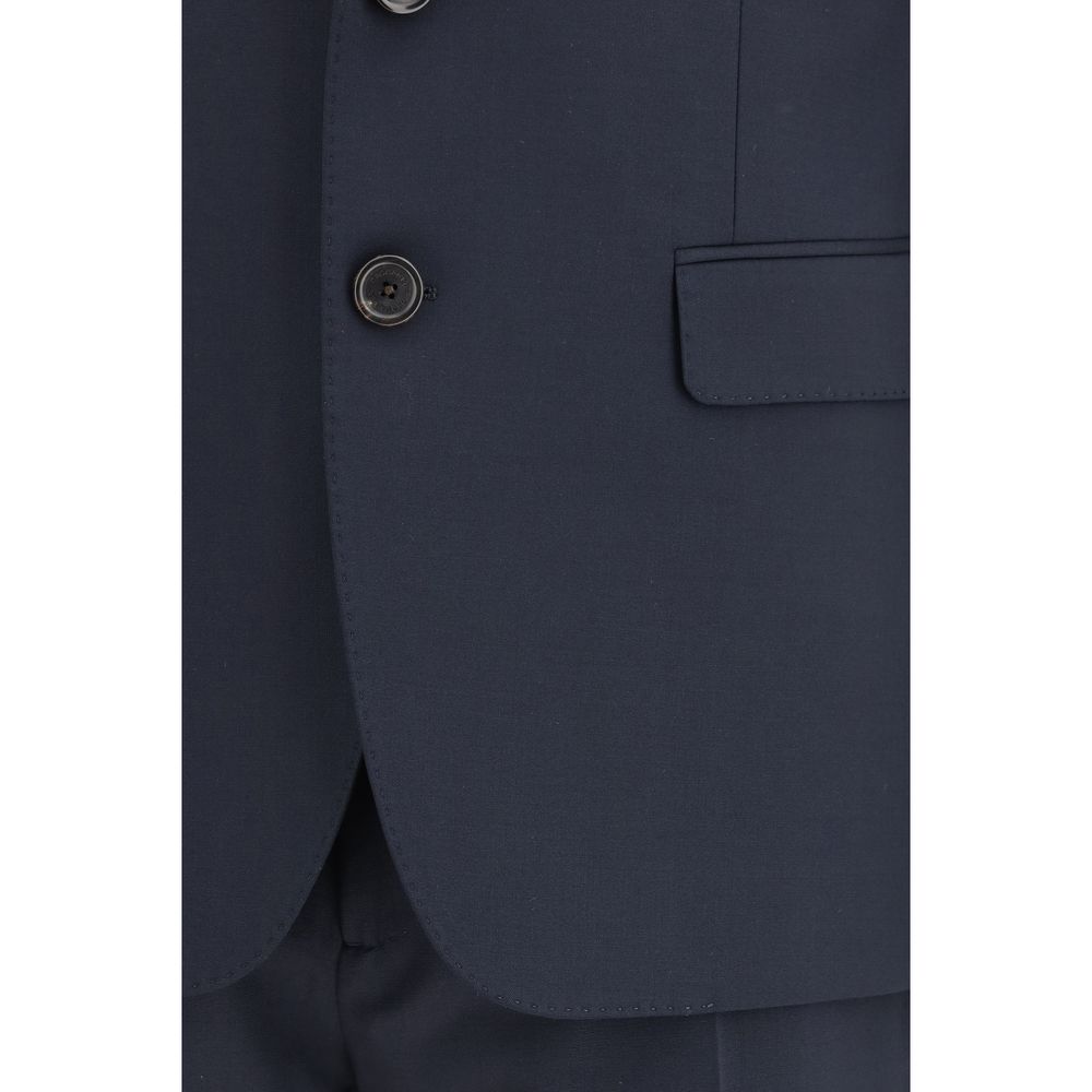 Dsquared² Fleece Wool Two-Piece Suit in Blue