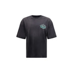 Βαμβακερό T-shirt Amiri Chateau Crest σε Μαύρο