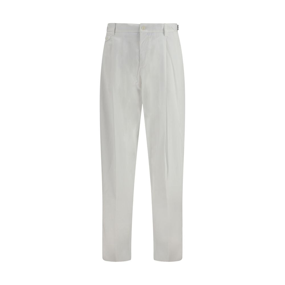 White Cotton Casual Pants mens luxury fashion - Mens Edit