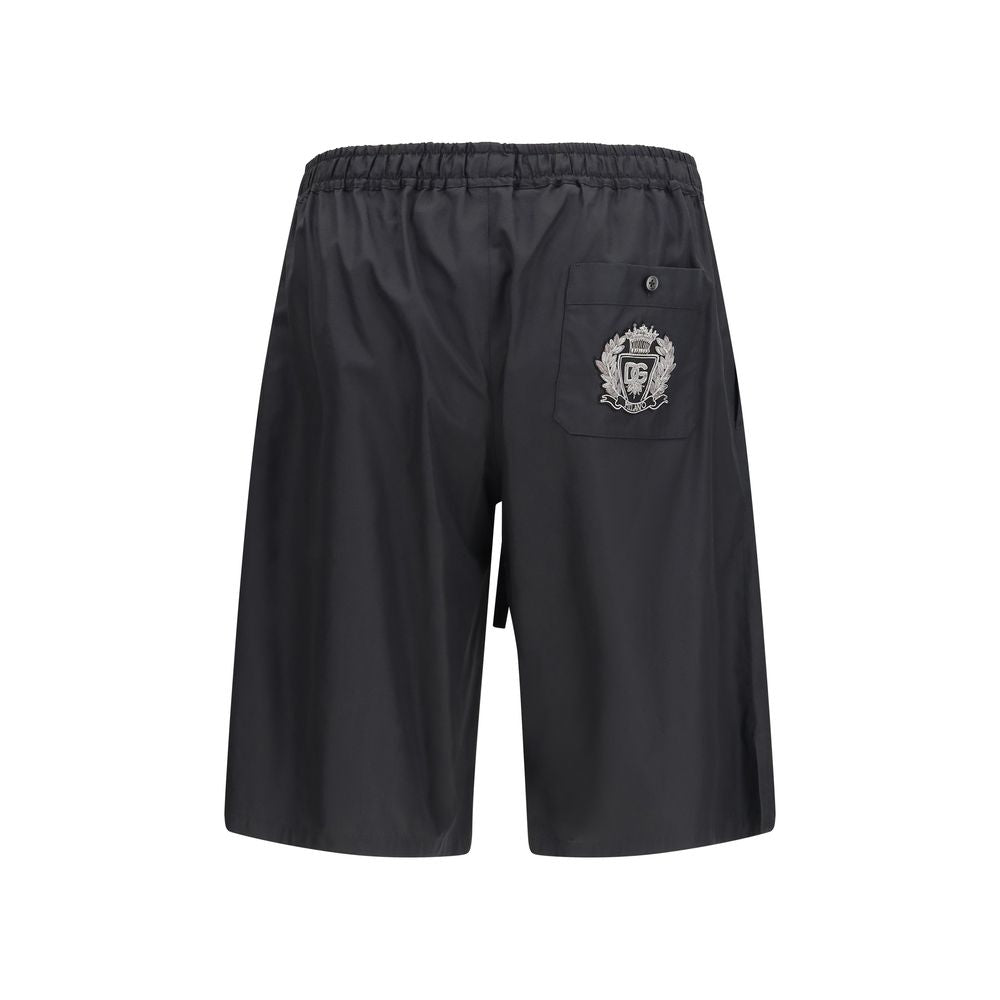 Dolce & Gabbana Cotton Bermuda Shorts in Black