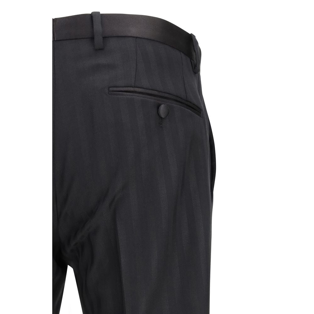 Dolce & Gabbana Wool Dress Trousers in Black
