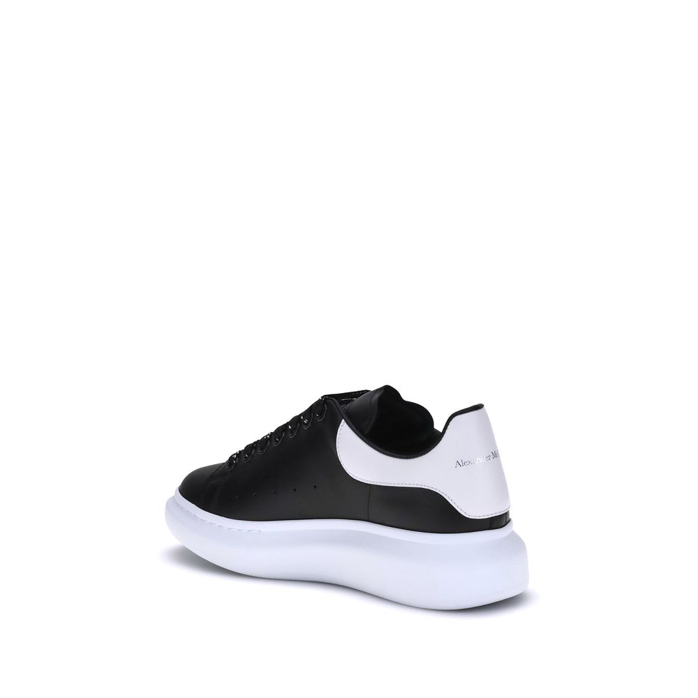 Alexander McQueen Sneakers από Δέρμα Μοσχαριού με Πλατφόρμα σε Μαύρο