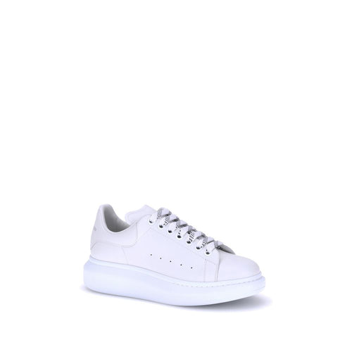 Alexander McQueen Sneakers Πλατφόρμα από Δέρμα Μοσχαριού σε Λευκό