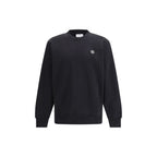 Philipp Plein Black Cotton Sweatshirt Logo Plaque mens luxury fashion - Mens Edit