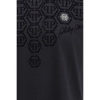 Philipp Plein Black Cotton T-Shirt